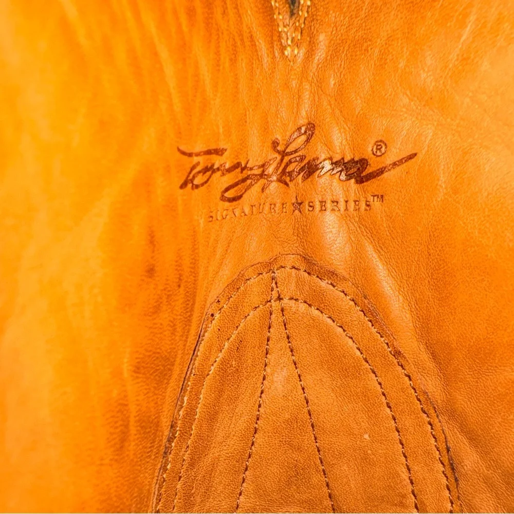 Tony Lama Signature Series Ostrich Leather Western Boots – Women’s 9B - Picture 12 of 16